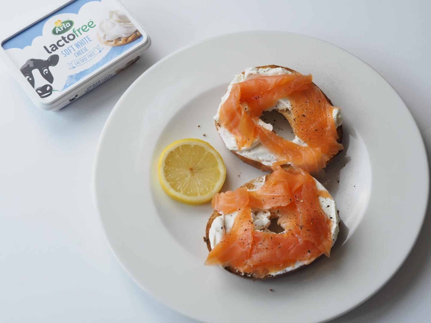 Salmon & Cream Cheese Bagel