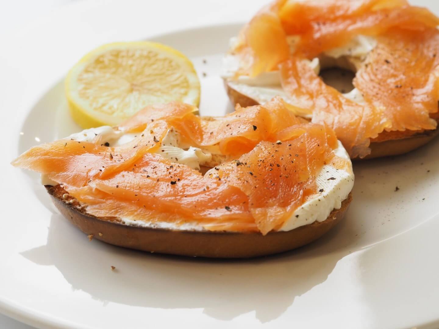 Salmon & Cream Cheese Bagel