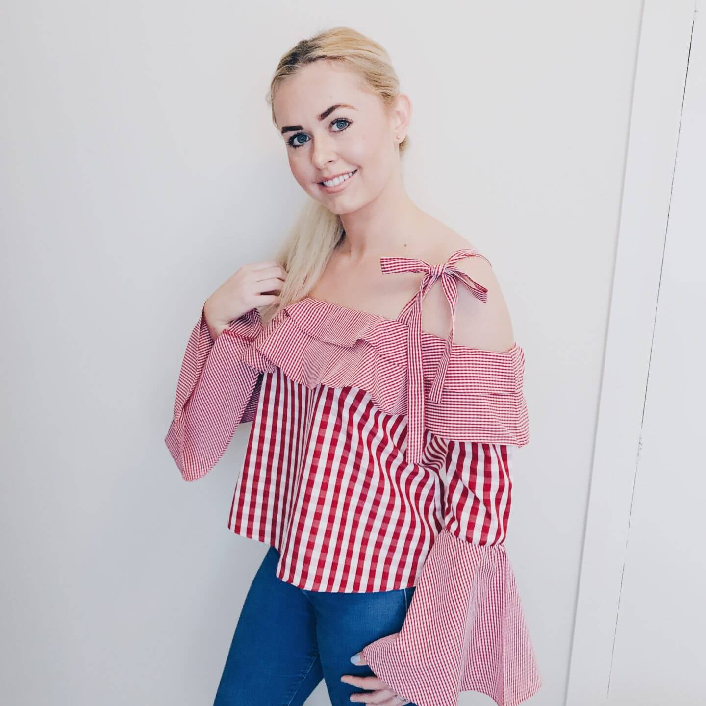 Boohoo Gingham Top